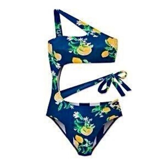 New. WET L.A lemon navy swimsuit. Small. Retails $228 - Picture 10 of 12